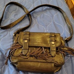 Black Fringed Purse